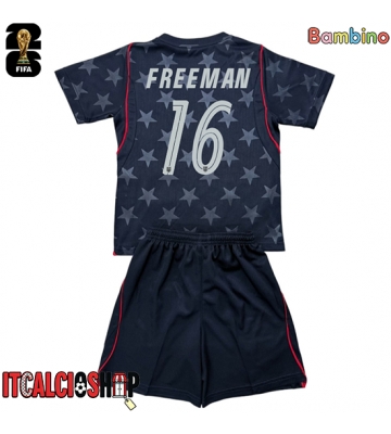 Stati Uniti Alex Freeman #16 Seconda Maglia Bambino Mondiali 2026 Manica Corta (+ Pantaloni corti)